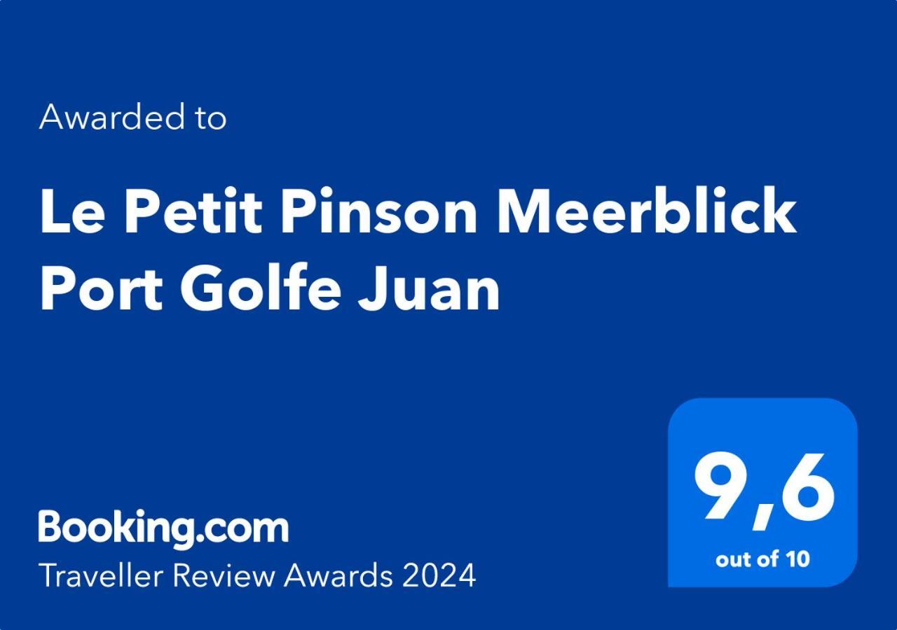 Le Petit Pinson Meerblick Port Golfe-Juan Bagian luar foto